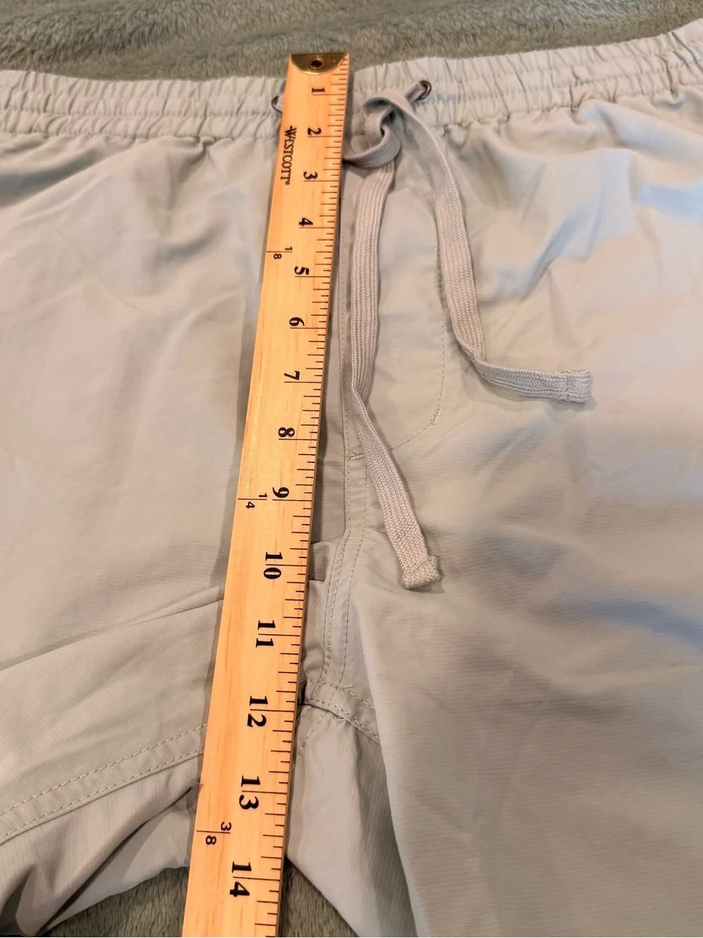 Madewell Men’s Swim Trunks Shorts Light Green Drawstring L NWT 6” Inseam